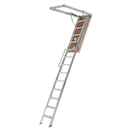 Louisville Attic Ladder, Aluminum, 375 lb Load Capacity AL2540LG-R5